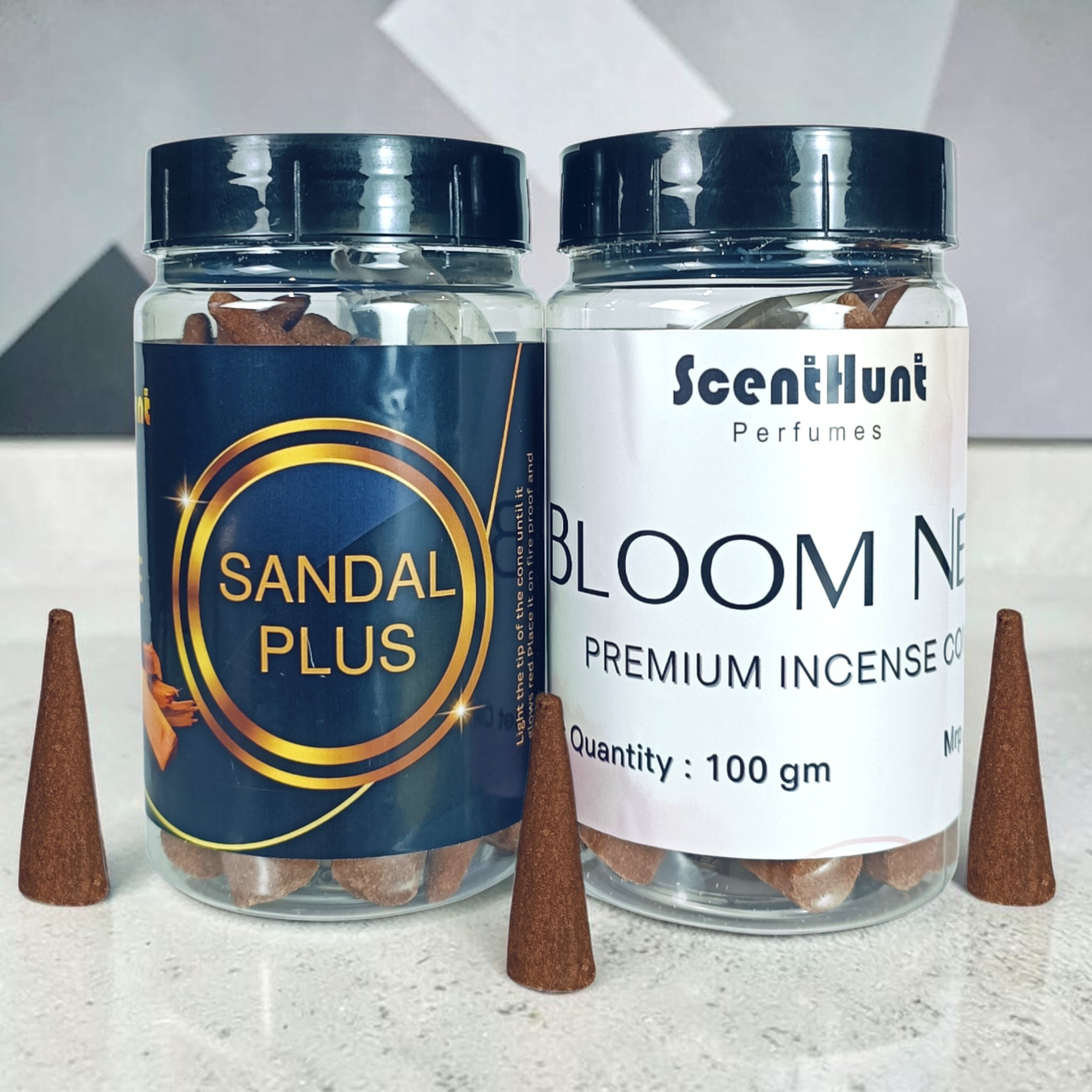 Bloom Nest & Sandal Plus Combo Premium Incense Cones 100g x 2 Pack