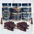 Oudh Hindi, Mysore Chandan & Sandal Plus Premium Incense Cones Combo 100g x 3 Pack